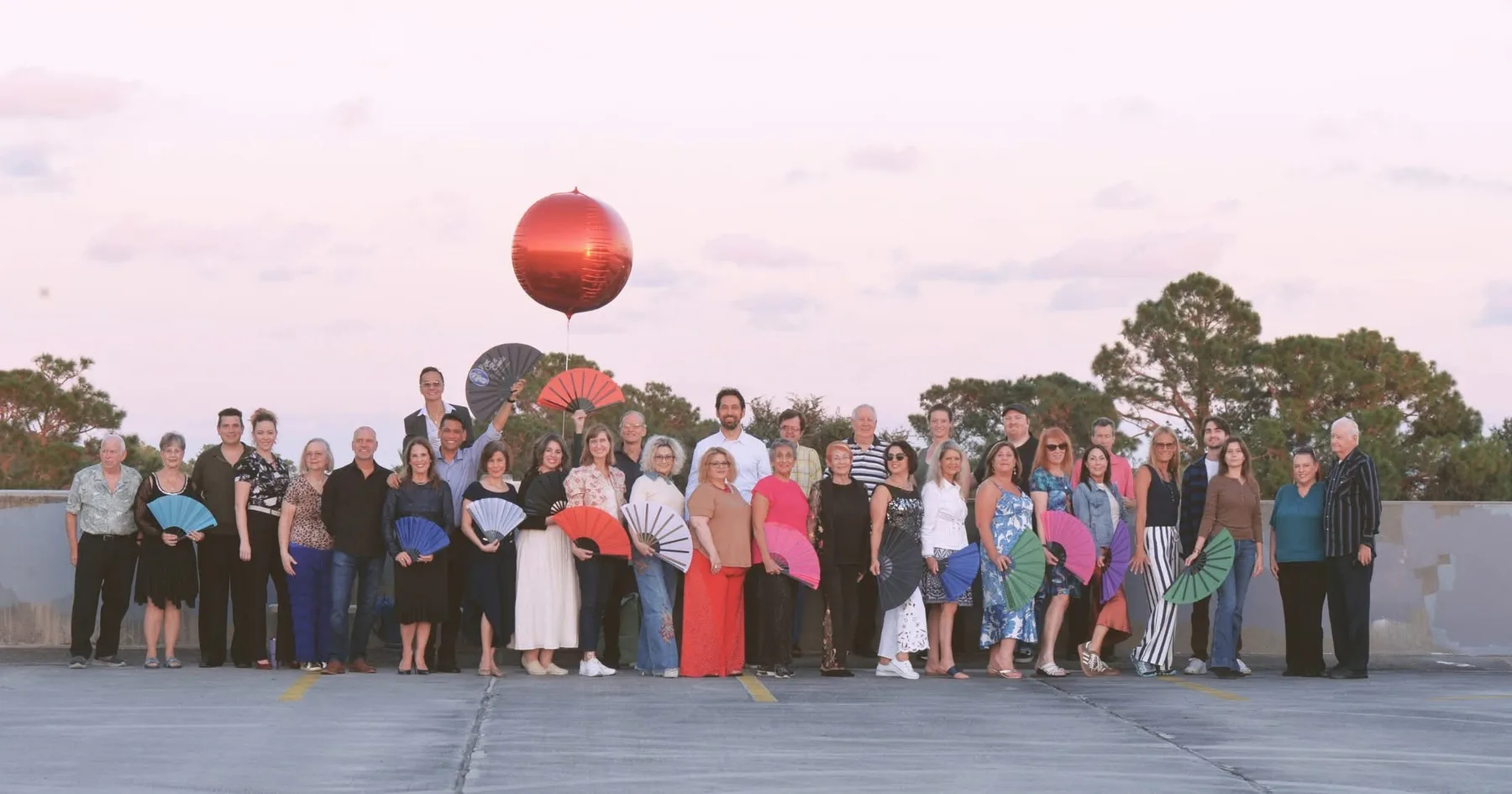 Dance Alday dancers and friends gathered for a studio event