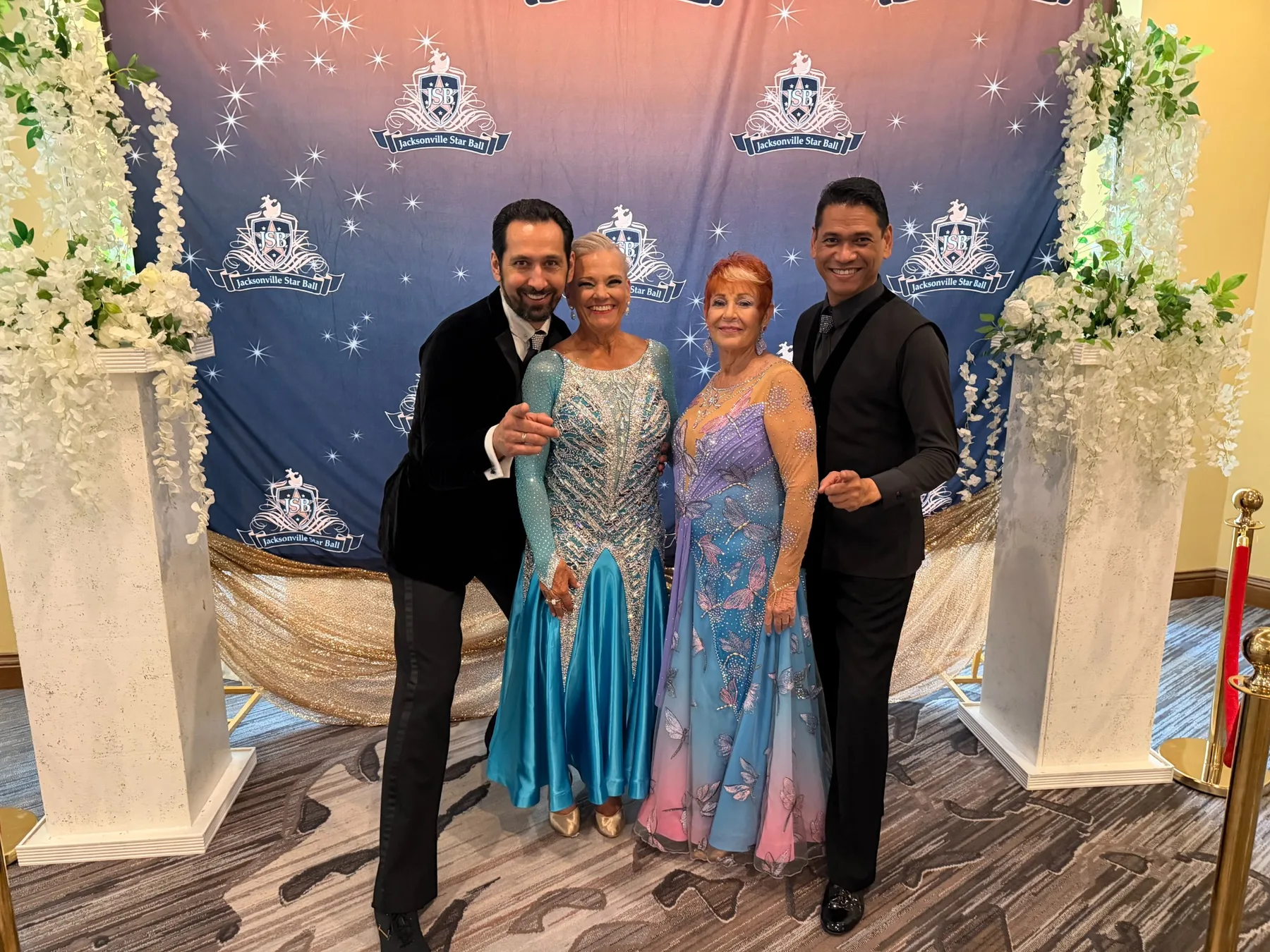 Dance Alday group enjoying the Jacksonville Star Ball ballroom event